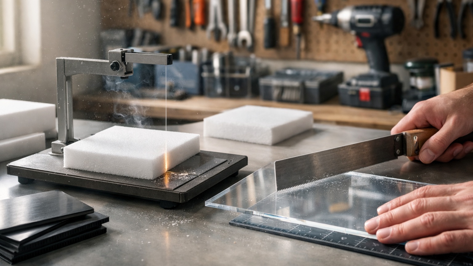 How to Cut Foam and Plastic Cleanly (Beginner to Pro Methods)